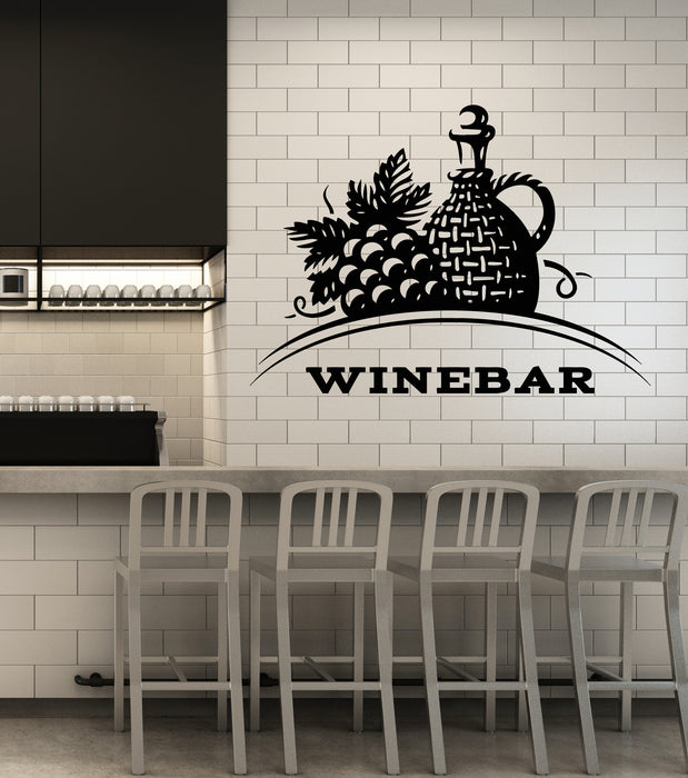 Vinyl Wall Decal Wine Shop Restaurant Business Alcohol Drink Stickers Mural (g3423)