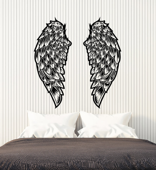 Vinyl Wall Decal Angel Wings Symbols Home Interior Bedroom Stickers Mural (g6590)