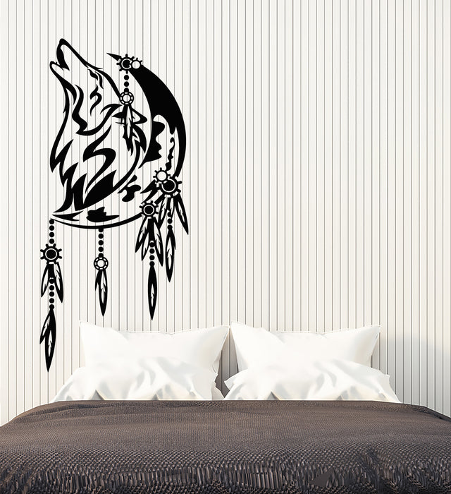 Vinyl Wall Decal Celtic Wolf Howling Predator Bedroom Decor Stickers Mural (g2605)