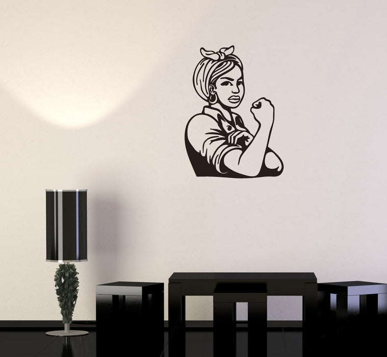 Vinyl Decal Wall Sticker Home Living Room Decor Strong Woman Pin Up Unique Gift (g026)