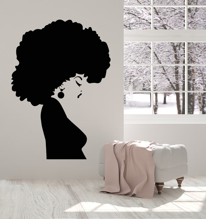 Vinyl Wall Decal Beautiful Abstract Woman Beauty Spa Salon Fashion Stickers Mural (g5466)