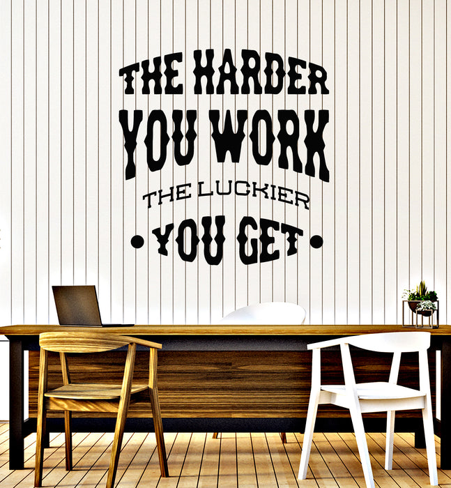 Vinyl Wall Decal Office Business Work Quote Home Decor Motivation Phrase Stickers Mural (g2711)