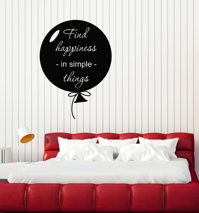 Autocollant mural en vinyle avec phrase de motivation créative en forme de montgolfière (g3350)