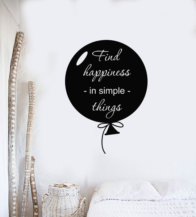 Autocollant mural en vinyle avec phrase de motivation créative en forme de montgolfière (g3350)