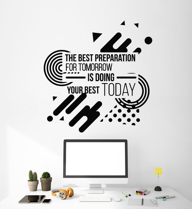 Vinyl Wall Decal Motivation Phrase Working Space Work Office Style Stickers Mural (g2686)