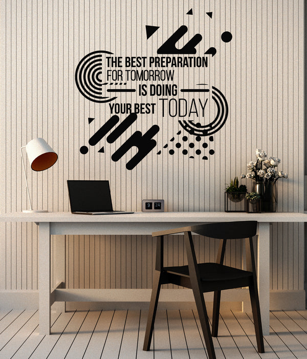 Vinyl Wall Decal Motivation Phrase Working Space Work Office Style Stickers Mural (g2686)