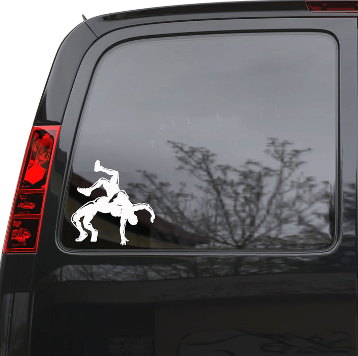 Auto Car Sticker Decal Wrestlers MMA Fighters Martial Arts Truck Laptop Window 5" by 5.1" Unique Gift 1782igc