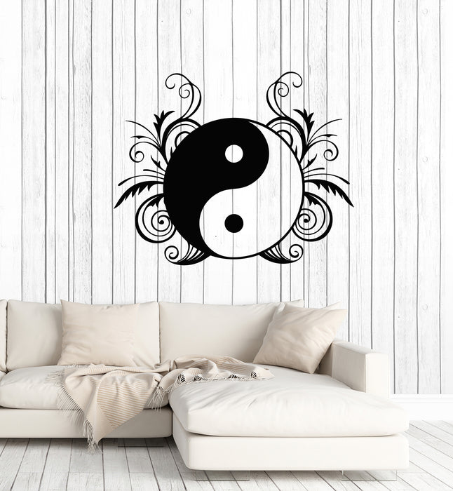 Vinyl Wall Decal Yin Yang Symbol Balance Zen Asian Style Stickers Mural (g3428)