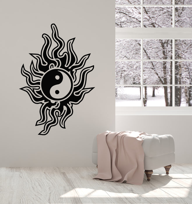 Vinyl Wall Decal Oriental Philosophy Symbol Yin-Yang Sing Stickers Mural (g3158)