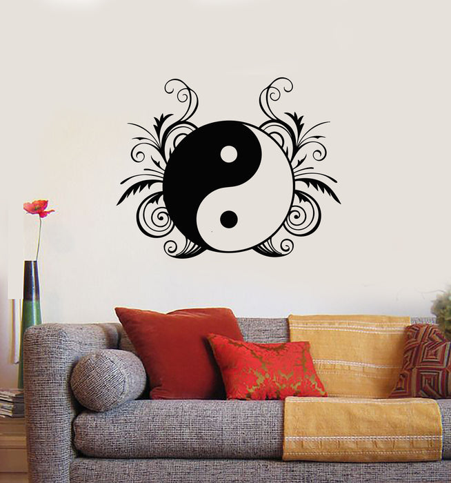 Vinyl Wall Decal Yin Yang Symbol Balance Zen Asian Style Stickers Mural (g3428)