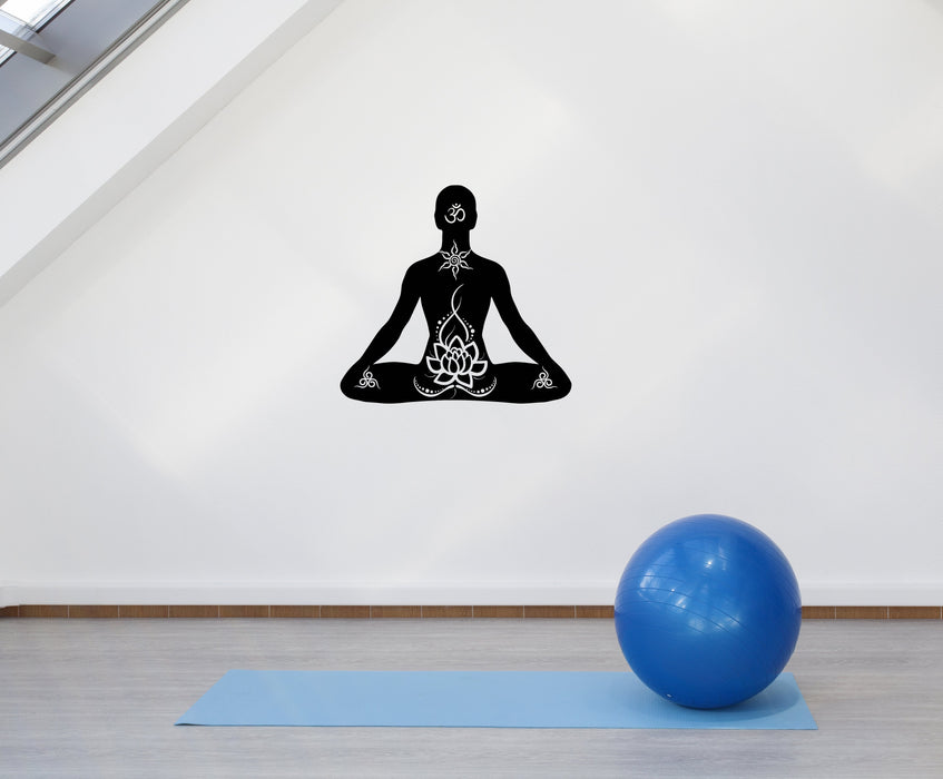Vinyl Decal Wall Sticker Spa Yoga Zen Meditation Asana Relax Unique Gift (g032)
