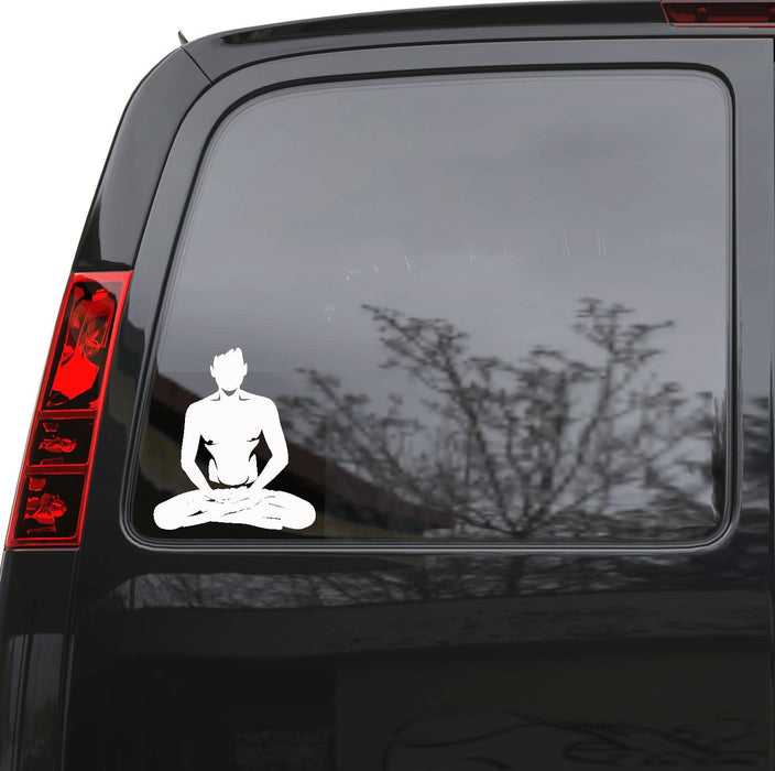 Auto Car Sticker Decal Yogi Meditation Buddhism Yoga Truck Laptop Window 5" by 5.7" Unique Gift 1775igc