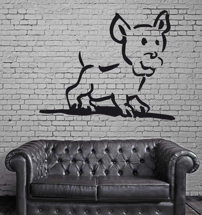 Dog Puppy Animal Funny Kids Children Mural Wall Art Decor Vinyl Sticker Unique Gift z087