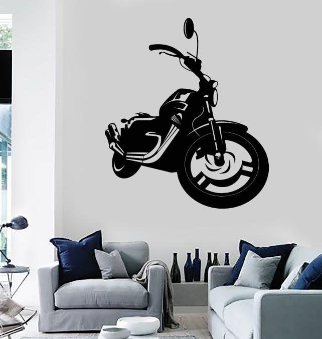 Wall Vinyl  Sticker Bike Biker Extreme Sport Motor z1197