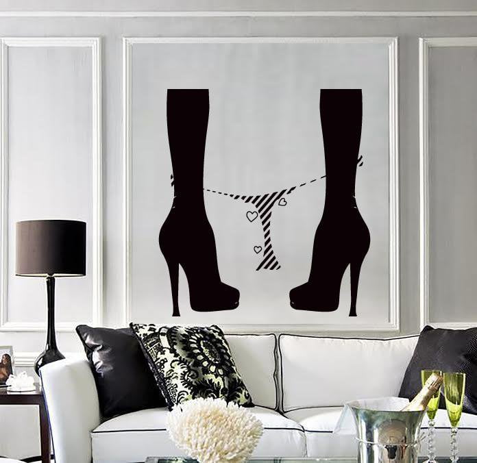 Wall Stickers Woman Legs Panties Modern Decor for Bedroom z1300