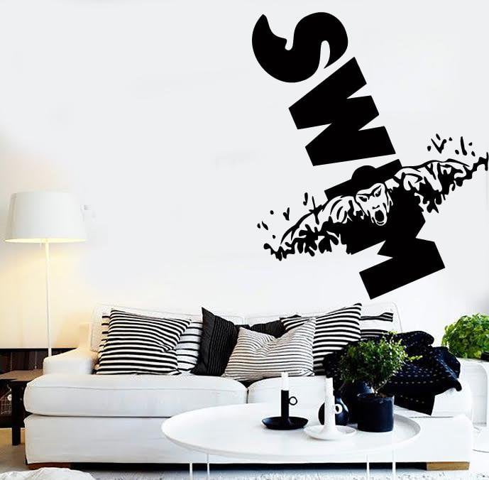 Vinyl Decal Wall Stickers Swim Swimming Water Sport For Living Room (z1663)