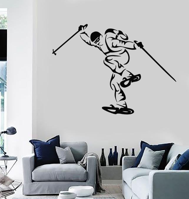 Vinyl Decal Wall Stickers Ski Winter Extreme Sport Olympic Games (z1666)