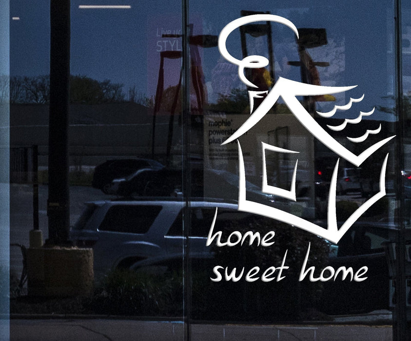 Window and Wall Stickers Vinyl Decal Quote Message Home Sweet Home (z1738w)