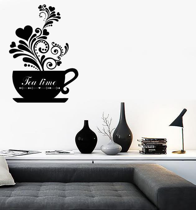 Wall Stickers Vinyl Decal Tea Coffee Cup Cool Decor For Kitchen (z1767)