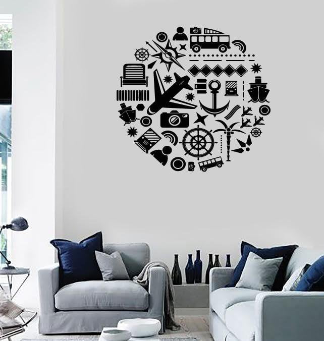 Large Wall Stickers Vinyl Decal Travel Summer Vacation Tourism Decor Unique Gift (z2011)