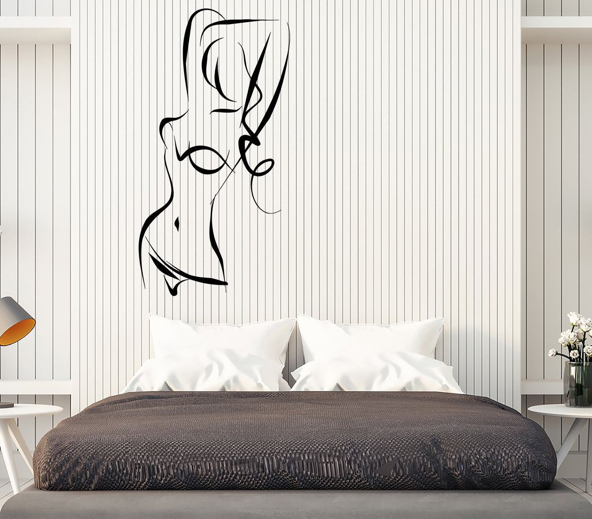 Wall Stickers Vinyl Decal Abstract Sexy Girl Teen In Bikini Fashion Un ...