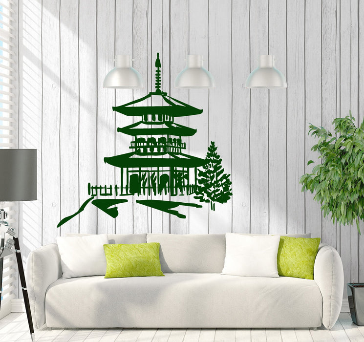 Wall Stickers Vinyl Decal Pagoda Chinese Oriental Temple Religion Decor Unique Gift (z2031)
