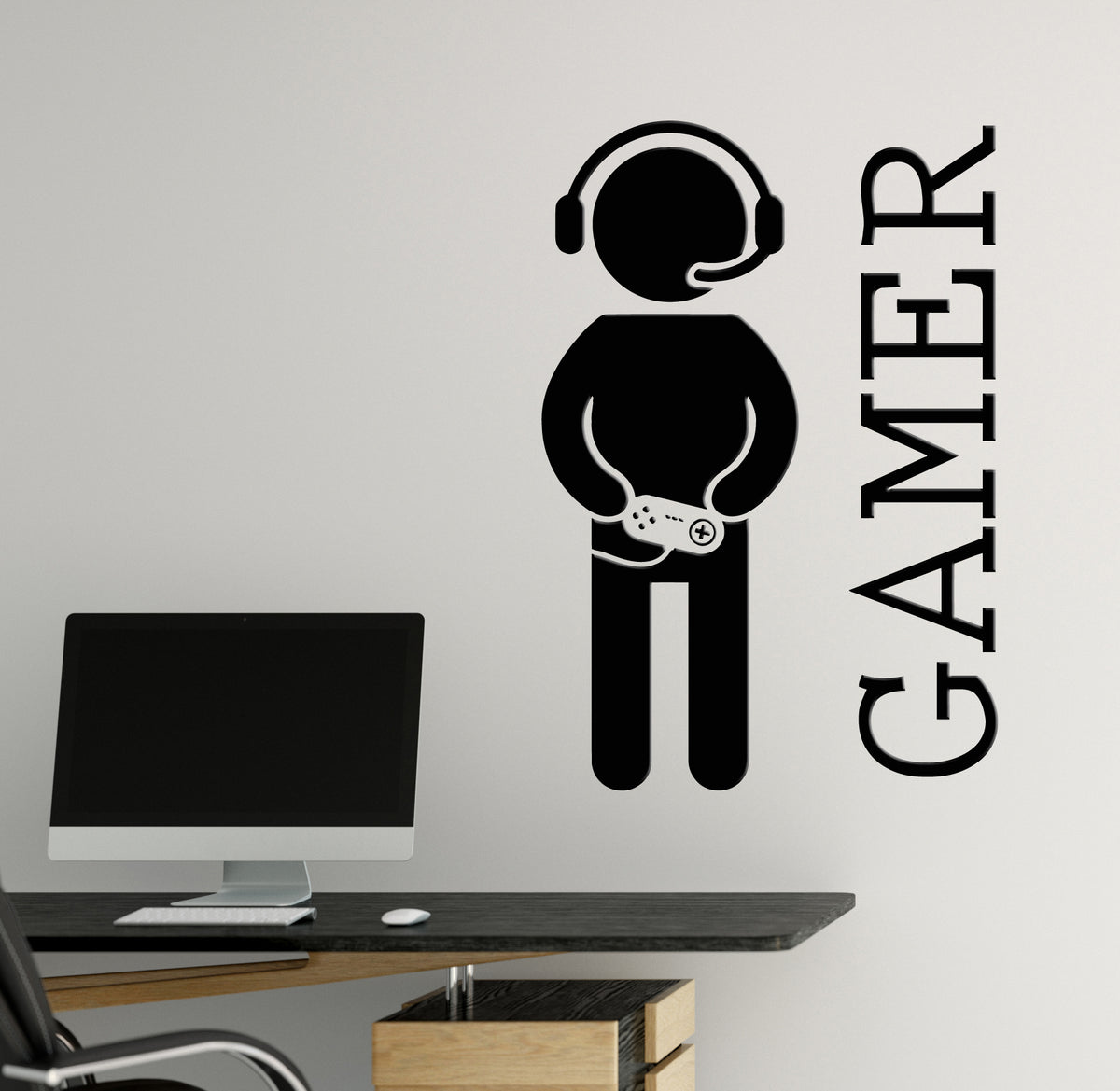 Vinyl Wall Decal Video Games Joystick Gamer Zoon Room Stickers Mural (g6624)