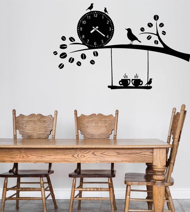 Wall Stickers Vinyl Decal For Kitchen Tree Branch Morning Coffee Interior (z2067)