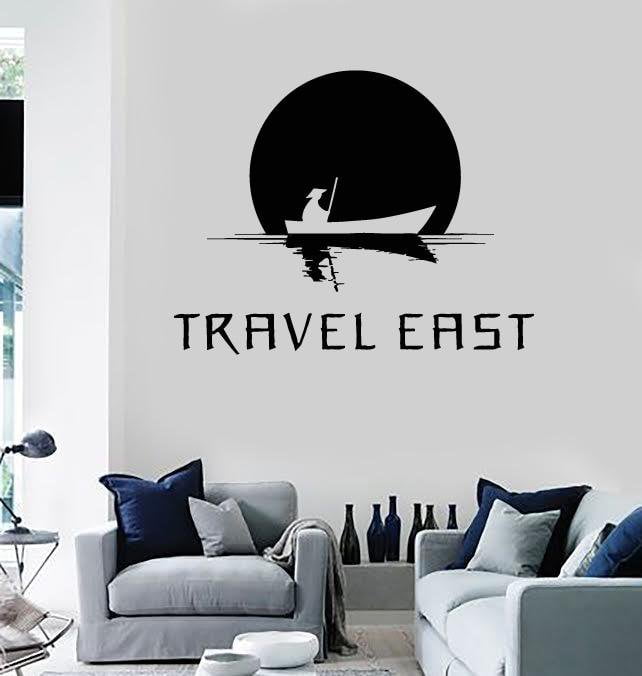 Wall Stickers Vinyl Decal Travel East Inspire Message Oriental Decor Unique Gift (z2068)