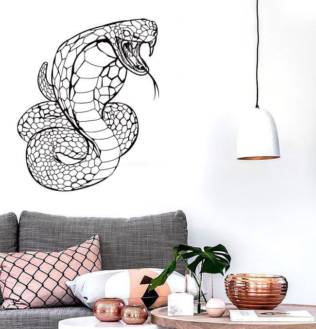 Wall Stickers Vinyl Decal Snake Cobra Tribal Predator Aggressive Decor  (z2136)