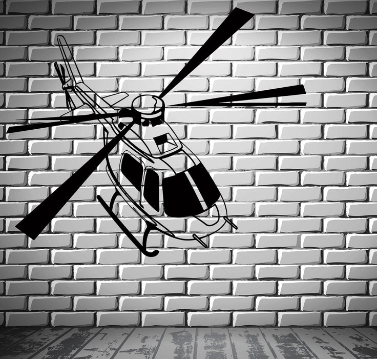 Helicopter MIlitary Army Air Force Decor Wall Stickers Vinyl Decal (z2264)