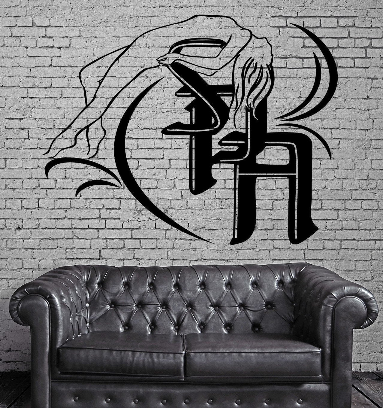 Vinyl Decal Spa Beauty Salon Woman And Flower Decor Wall Stickers (z22 ...