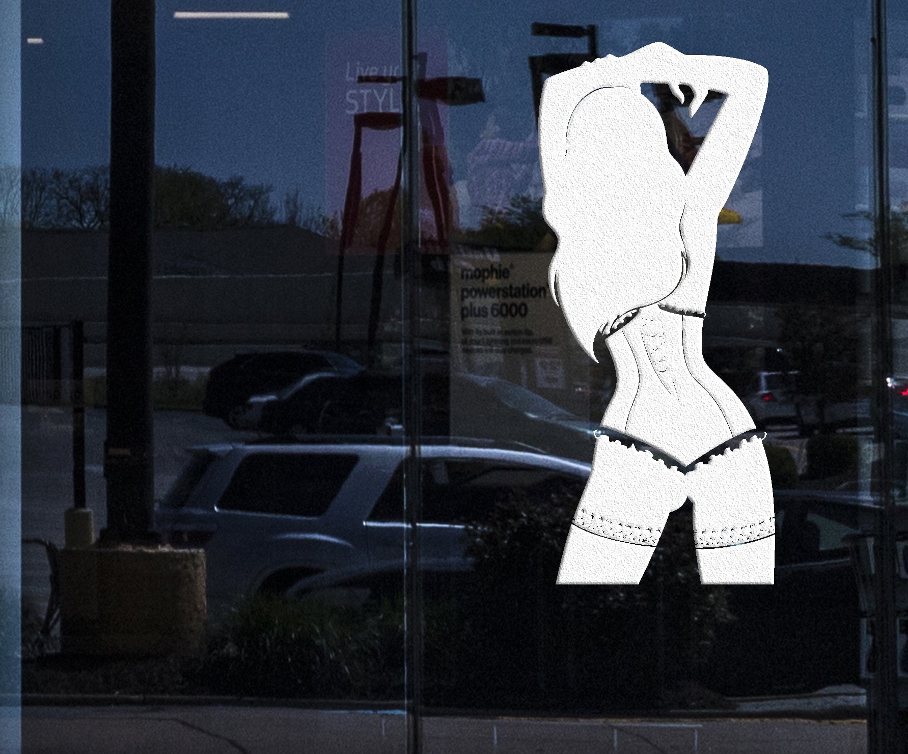 Window Wall Stickers Vinyl Decal Super Sexy Girl Woman In Lengerie Sex — Wallstickers4you photo photo