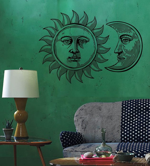 Wall Stickers Vinyl Decal Sun And Moon Tribal Gothic Cool Decor Unique Gift (z2310)