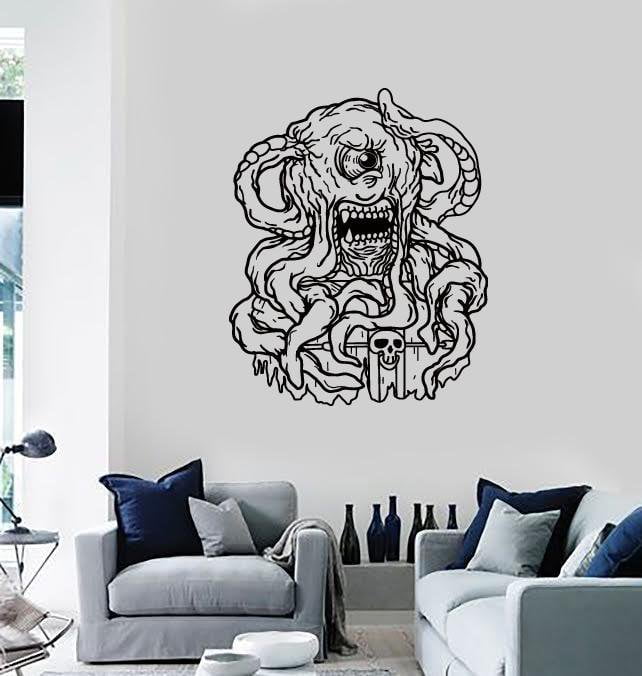 Wall Stickers Vinyl Decal Scary Monster Horror Creepy Cool Allien Deco —  Wallstickers4you