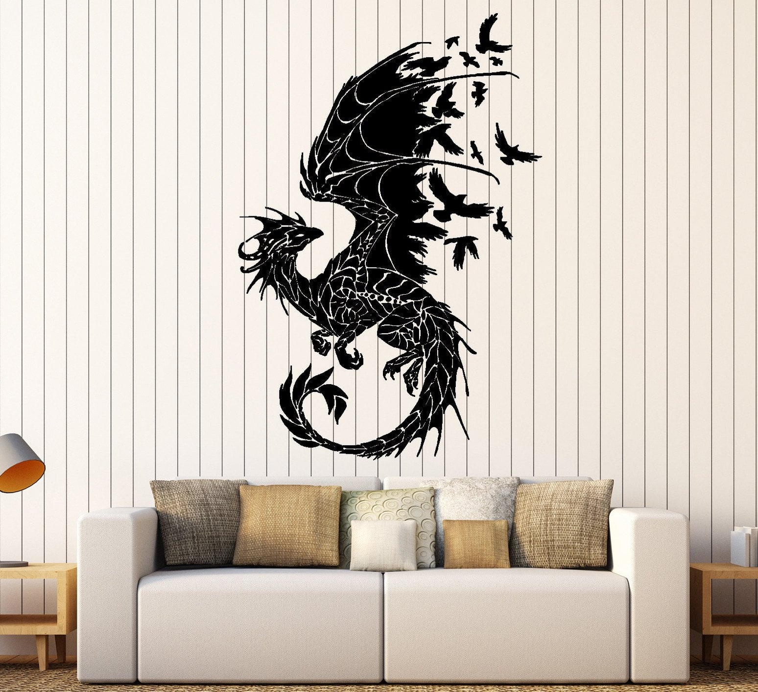 SUPERDANT 3D Dragon Wall Decals - 15 Pc Pterosaur Sticker Set, Peel & Stick Nursery Decor For Kids Room - View #13