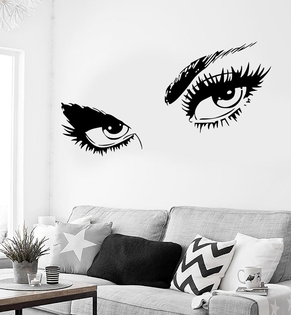 Wall Sticker Sexy Hot Eyes Girl Teen Woman Decal For Living Room Decor  Unique Gift (z2561), image size:947x1024