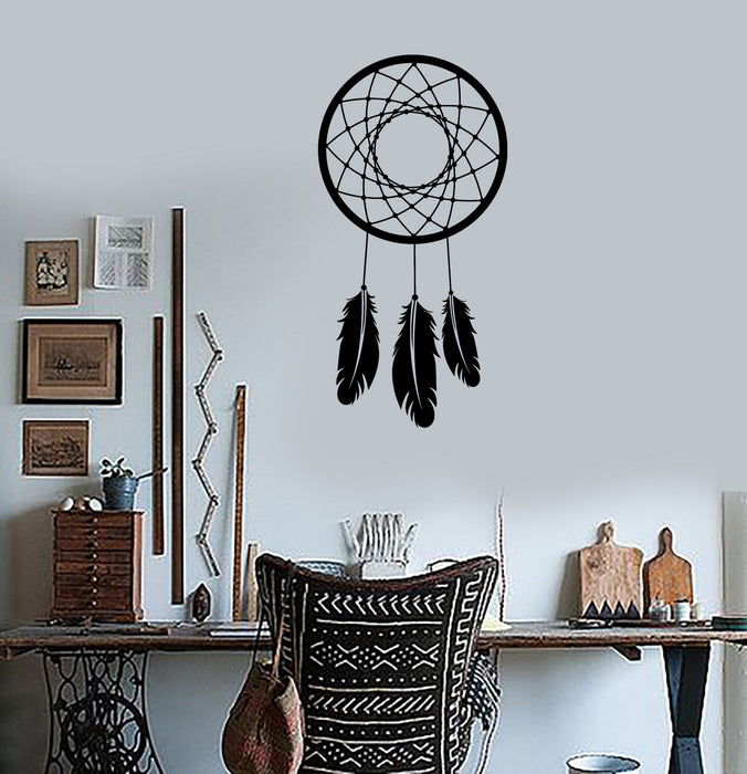 Wall Decal Dreamcatcher Dream Catcher Talisman Amulet For Bedroom Unique Gift (z2791)