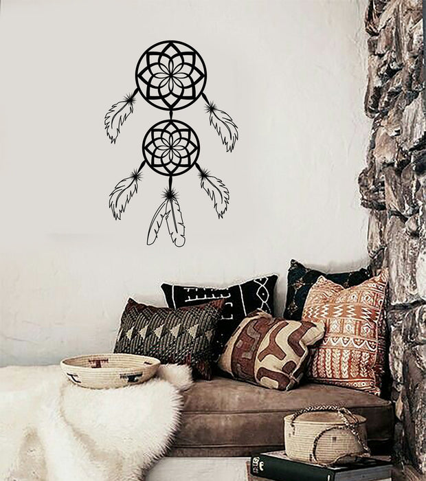 Wall Vinyl Dream Catcher Dreamcatcher Talisman Amulet For Bedroom Unique Gift (z2808)