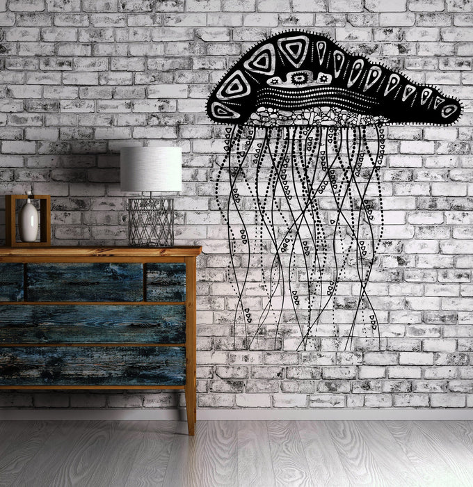 Decal Jelly Fish Ocean Marine Ornament Cool Mural Vinyl Decal Unique Gift (z3153)