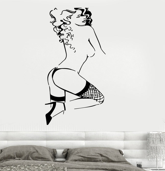 Wall Decal Vinyl Sticker Sexy Nude Naked Girl Lingerie Decor Unique Gift (z3226)