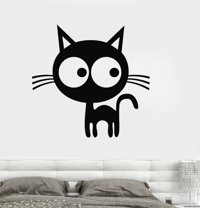 Wall Decal Black Cat Animal Kids Children Vinyl Sticker Unique Gift z3244