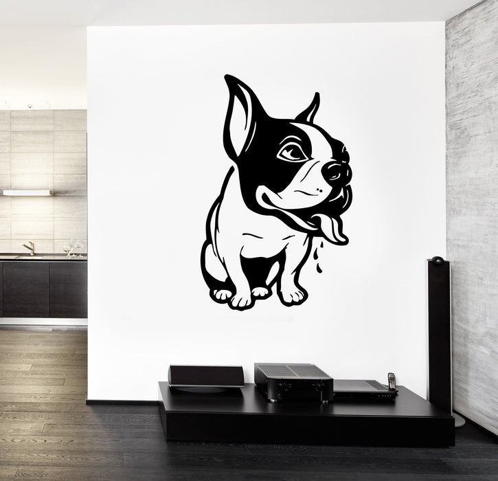 Wall Decal French Dog Pets Funny Animal Vinyl Sticker Unique Gift z3258