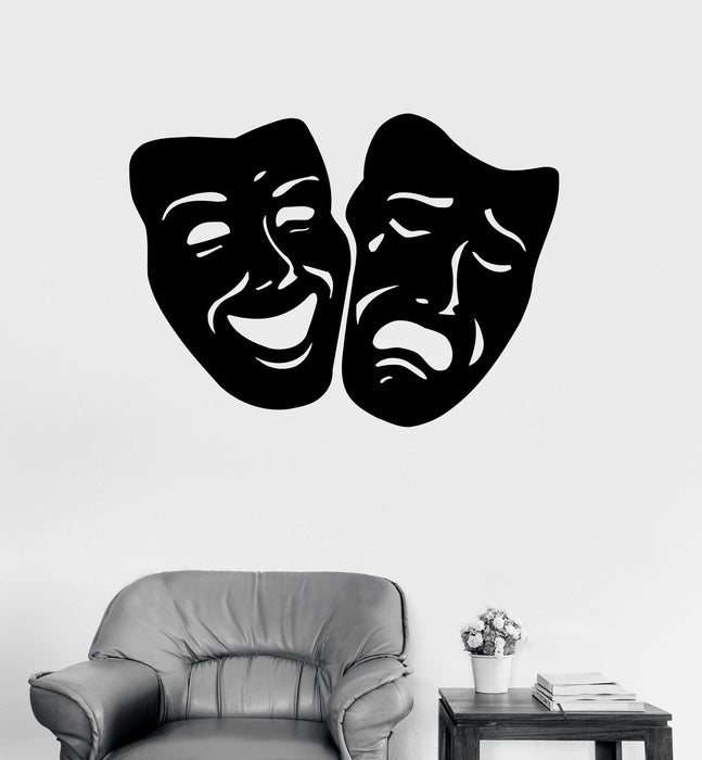 Wall Decals Mask Theatre Secret Vinyl Sticker Unique Gift z3268