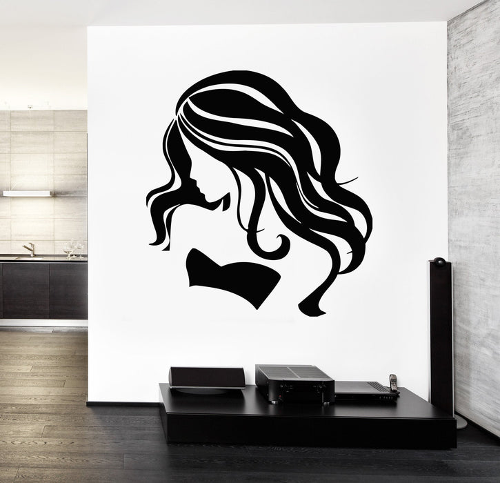 Wall Decal Sexy Shy Girl Woman Vinyl Sticker Unique Gift z3296