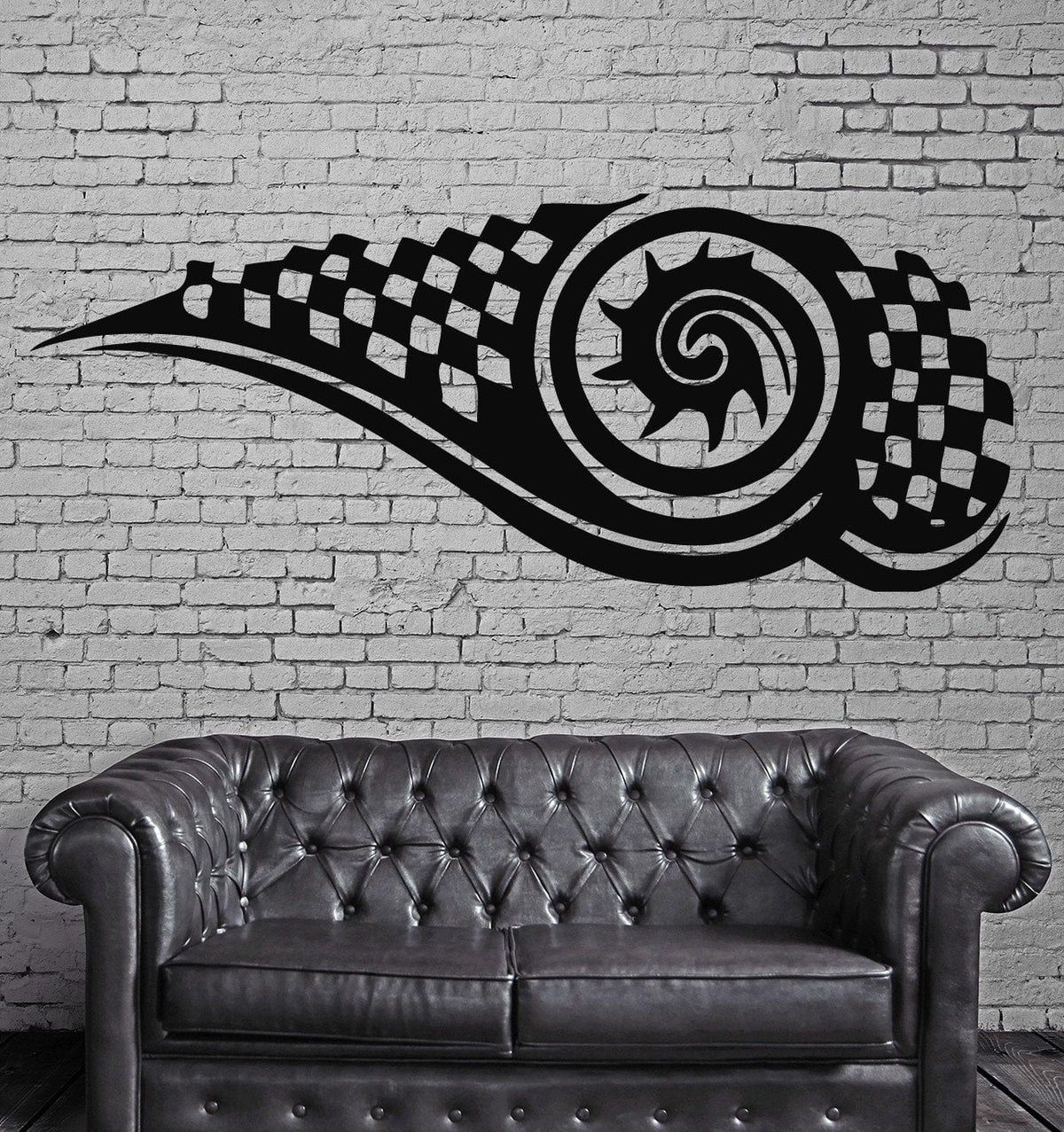 Checked Mark Symbol Emblem Urban Art Mural Wall Art Decor Vinyl Sticke ...