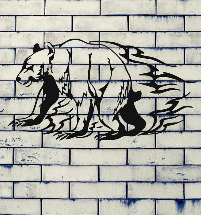 Bear Grizzly Animal Urban Art Animal Mural Wall Art Decor Vinyl Sticker Unique Gift z351