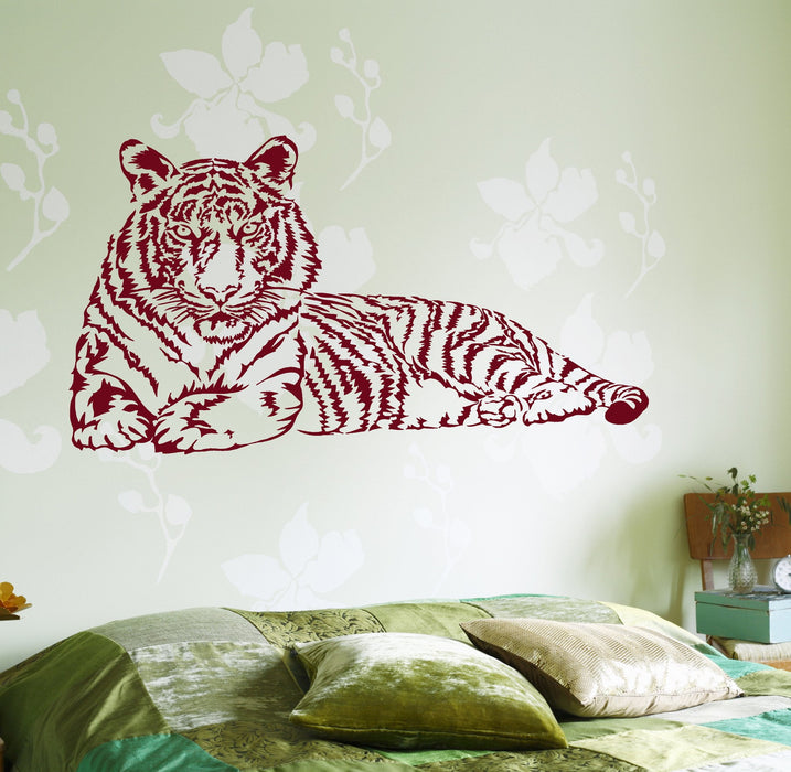 Wall Vinyl Stcker Tiger Jungle Africa Ethnic Decor Unique Gift z3654