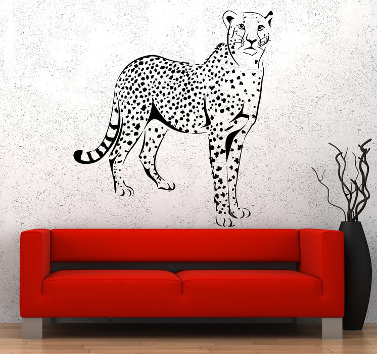Wall Vinyl Sticker Leopard Gepard Cheetah Jungle African Ethnic Decor Unique Gift z3665