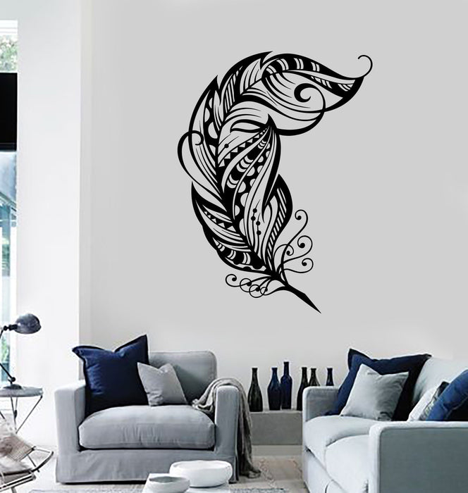 Wall Vinyl Decal Feather Dreamcatcher Dream Catcher Romantic Decor Unique Gift z3689